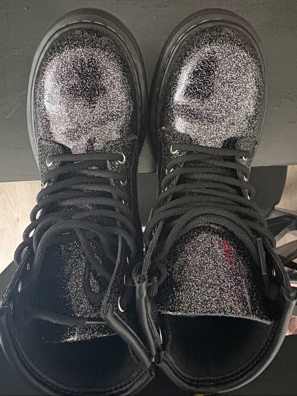 Dr. Martens Black Leather Lace-Up Boots